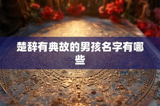 楚辞有典故的男孩名字有哪些 楚辞有典故的男孩名字有哪些