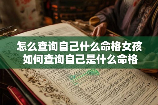 怎么查询自己什么命格女孩 如何查询自己是什么命格