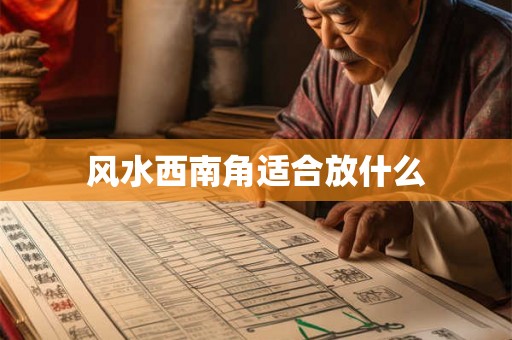 风水西南角适合放什么 风水西南角适合放什么
