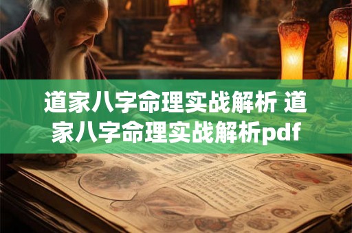 道家八字命理实战解析 道家八字命理实战解析pdf 道家八字命理实战解析 道家八字命理实战解析pdf
