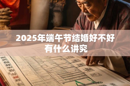 2025年端午节结婚好不好 有什么讲究 2025年端午节结婚好不好 有什么讲究