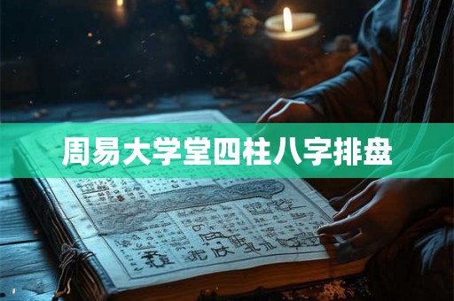 周易大学堂四柱八字排盘