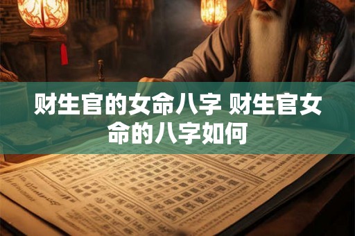 财生官的女命八字 财生官女命的八字如何 财生官的女命八字 财生官女命的八字如何