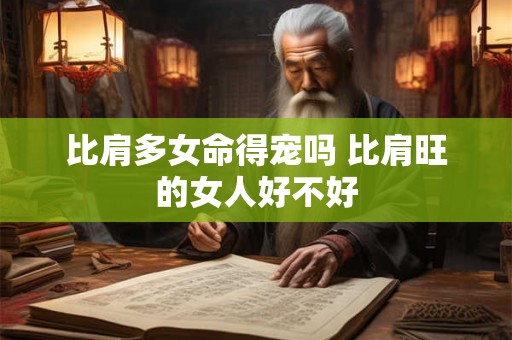 比肩多女命得宠吗 比肩旺的女人好不好 比肩多女命得宠吗 比肩旺的女人好不好