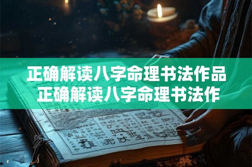 正确解读八字命理书法作品 正确解读八字命理书法作品图片 正确解读八字命理书法作品 正确解读八字命理书法作品图片