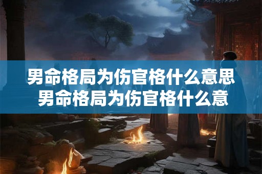 男命格局为伤官格什么意思 男命格局为伤官格什么意思啊