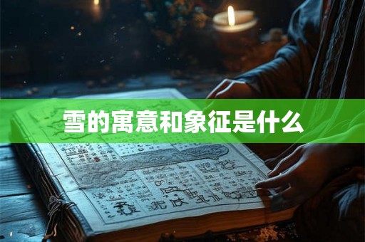 雪的寓意和象征是什么 雪的寓意和象征是什么