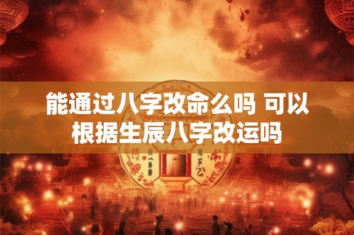 能通过八字改命么吗 可以根据生辰八字改运吗 能通过八字改命么吗 可以根据生辰八字改运吗