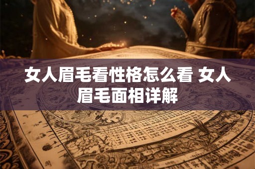 女人眉毛看性格怎么看 女人眉毛面相详解 女人眉毛看性格怎么看 女人眉毛面相详解