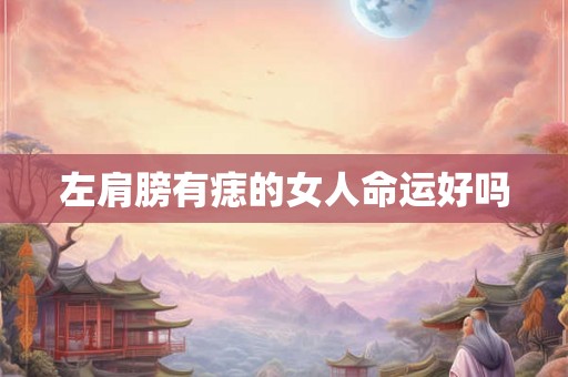 左肩膀有痣的女人命运好吗 左肩膀有痣的女人命运好吗