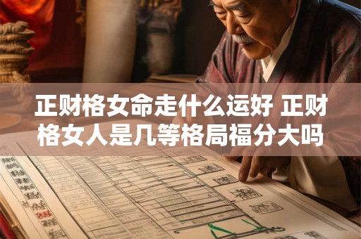 正财格女命走什么运好 正财格女人是几等格局福分大吗