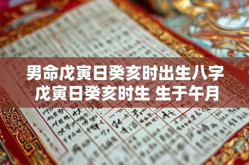 男命戊寅日癸亥时出生八字 戊寅日癸亥时生 生于午月或未月 会成火局 应以高命论 男命戊寅日癸亥时出生八字 戊寅日癸亥时生 生于午月或未月 会成火局 应以高命论