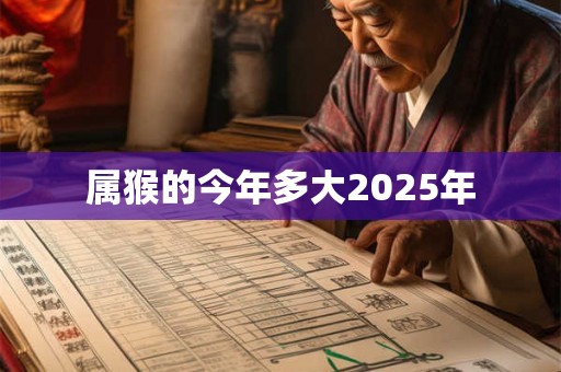 属猴的今年多大2025年 属猴的今年多大2025年
