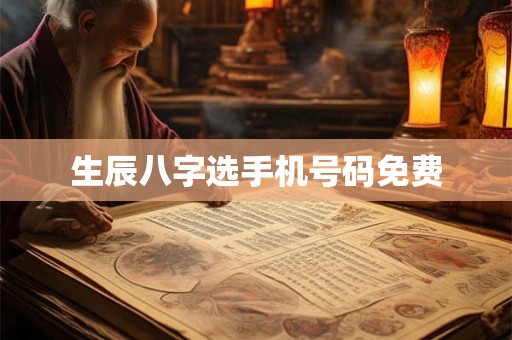 生辰八字选手机号码免费