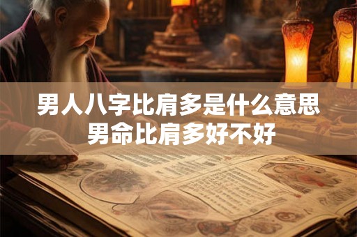 男人八字比肩多是什么意思 男命比肩多好不好 男人八字比肩多是什么意思 男命比肩多好不好