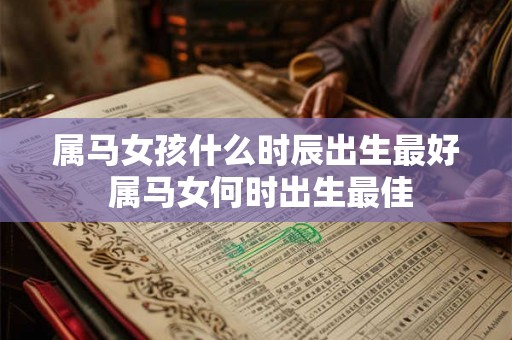 属马女孩什么时辰出生最好 属马女何时出生最佳 属马女孩什么时辰出生最好 属马女何时出生最佳