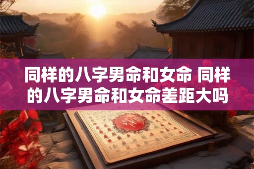 同样的八字男命和女命 同样的八字男命和女命差距大吗 同样的八字男命和女命 同样的八字男命和女命差距大吗