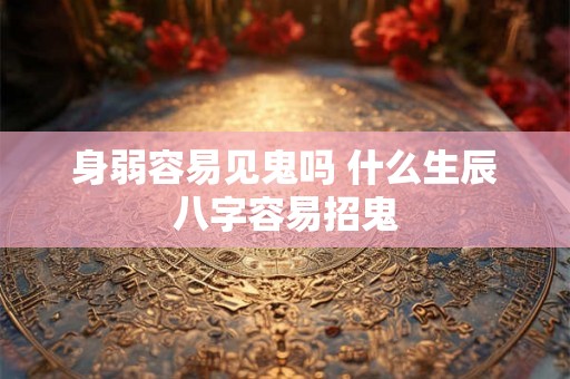 身弱容易见鬼吗 什么生辰八字容易招鬼