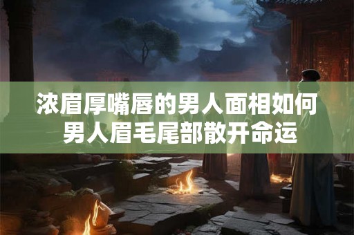 浓眉厚嘴唇的男人面相如何 男人眉毛尾部散开命运 浓眉厚嘴唇的男人面相如何 男人眉毛尾部散开命运