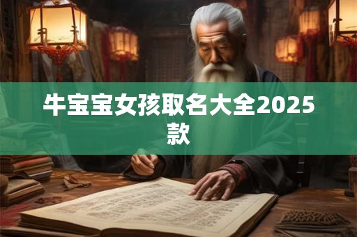 牛宝宝女孩取名大全2025款 牛宝宝女孩取名大全2025款