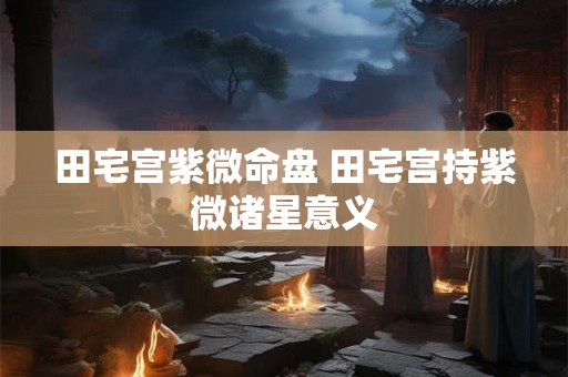 田宅宫紫微命盘 田宅宫持紫微诸星意义 田宅宫紫微命盘 田宅宫持紫微诸星意义
