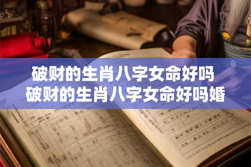 破财的生肖八字女命好吗 破财的生肖八字女命好吗婚姻 破财的生肖八字女命好吗 破财的生肖八字女命好吗婚姻
