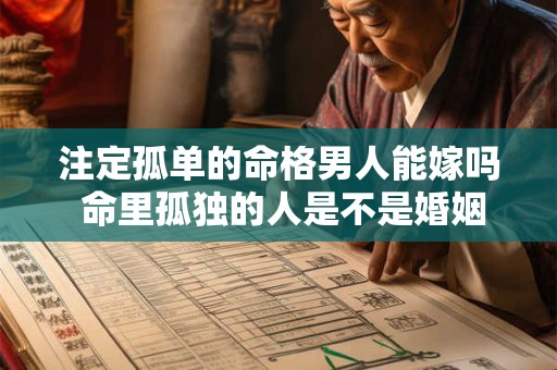 注定孤单的命格男人能嫁吗 命里孤独的人是不是婚姻都很难幸福 注定孤单的命格男人能嫁吗 命里孤独的人是不是婚姻都很难幸福
