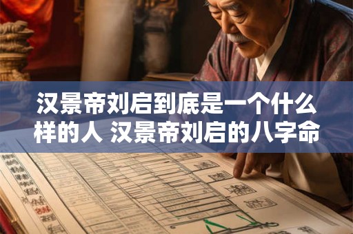 汉景帝刘启到底是一个什么样的人 汉景帝刘启的八字命理解析是什么 汉景帝刘启到底是一个什么样的人 汉景帝刘启的八字命理解析是什么