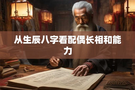 从生辰八字看配偶长相和能力