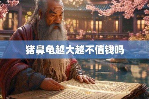 猪鼻龟越大越不值钱吗
