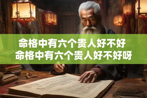 命格中有六个贵人好不好 命格中有六个贵人好不好呀 命格中有六个贵人好不好 命格中有六个贵人好不好呀