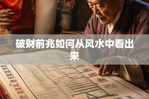 破财前兆如何从风水中看出来 破财前兆如何从风水中看出来
