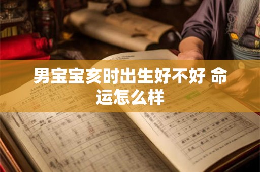 男宝宝亥时出生好不好 命运怎么样 男宝宝亥时出生好不好 命运怎么样