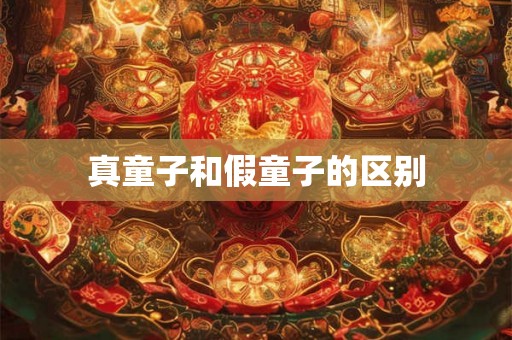 真童子和假童子的区别