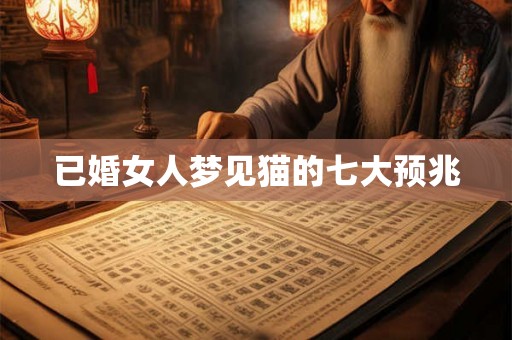 已婚女人梦见猫的七大预兆 已婚女人梦见猫的七大预兆