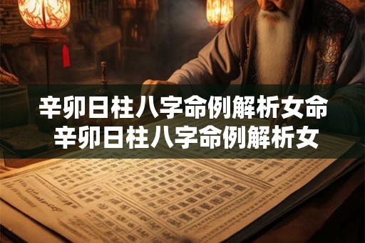 辛卯日柱八字命例解析女命 辛卯日柱八字命例解析女命详解 辛卯日柱八字命例解析女命 辛卯日柱八字命例解析女命详解
