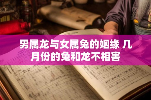 男属龙与女属兔的姻缘 几月份的兔和龙不相害 男属龙与女属兔的姻缘 几月份的兔和龙不相害