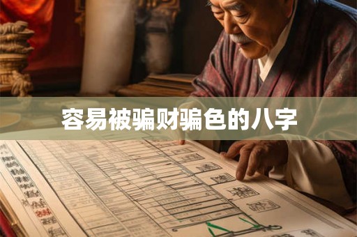 容易被骗财骗色的八字 容易被骗财骗色的八字