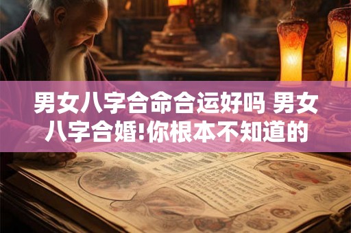 男女八字合命合运好吗 男女八字合婚!你根本不知道的姻 男女八字合命合运好吗 男女八字合婚!你根本不知道的姻