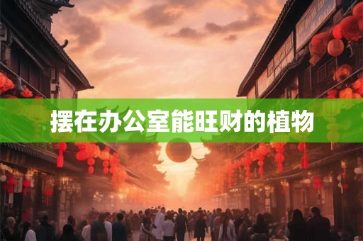 摆在办公室能旺财的植物