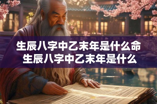 生辰八字中乙末年是什么命 生辰八字中乙末年是什么命格 生辰八字中乙末年是什么命 生辰八字中乙末年是什么命格