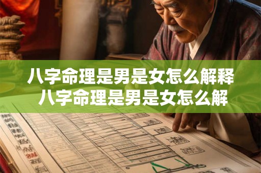 八字命理是男是女怎么解释 八字命理是男是女怎么解释出来 八字命理是男是女怎么解释 八字命理是男是女怎么解释出来