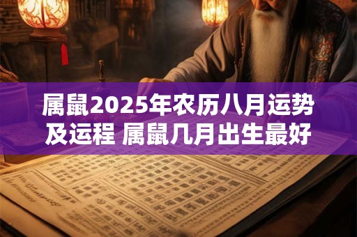 属鼠2025年农历八月运势及运程 属鼠几月出生最好 属鼠2025年农历八月运势及运程 属鼠几月出生最好