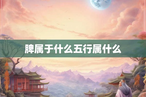 脾属于什么五行属什么 脾属于什么五行属什么