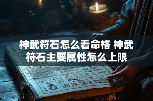 神武符石怎么看命格 神武符石主要属性怎么上限 神武符石怎么看命格 神武符石主要属性怎么上限