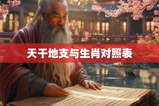 天干地支与生肖对照表 天干地支与生肖对照表