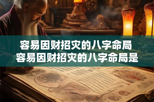 容易因财招灾的八字命局 容易因财招灾的八字命局是什么 容易因财招灾的八字命局 容易因财招灾的八字命局是什么