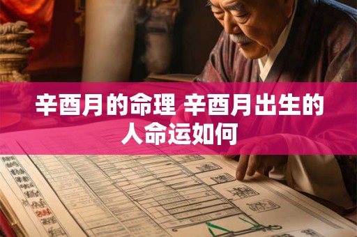 辛酉月的命理 辛酉月出生的人命运如何