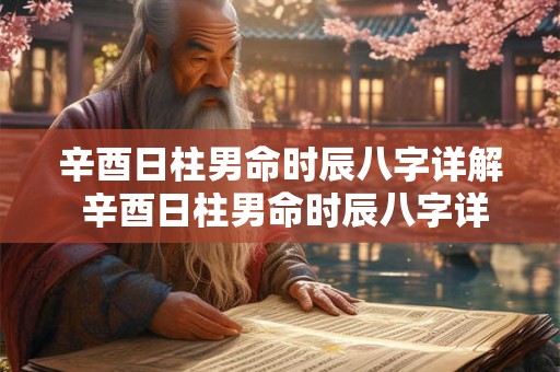 辛酉日柱男命时辰八字详解 辛酉日柱男命时辰八字详解大全 辛酉日柱男命时辰八字详解 辛酉日柱男命时辰八字详解大全