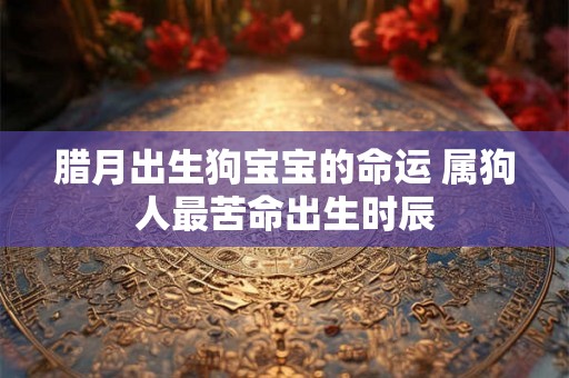 腊月出生狗宝宝的命运 属狗人最苦命出生时辰 腊月出生狗宝宝的命运 属狗人最苦命出生时辰